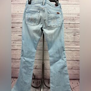 Y2K 7 For All Mankind Light Wash Blue Women's Jeans 28 Flare